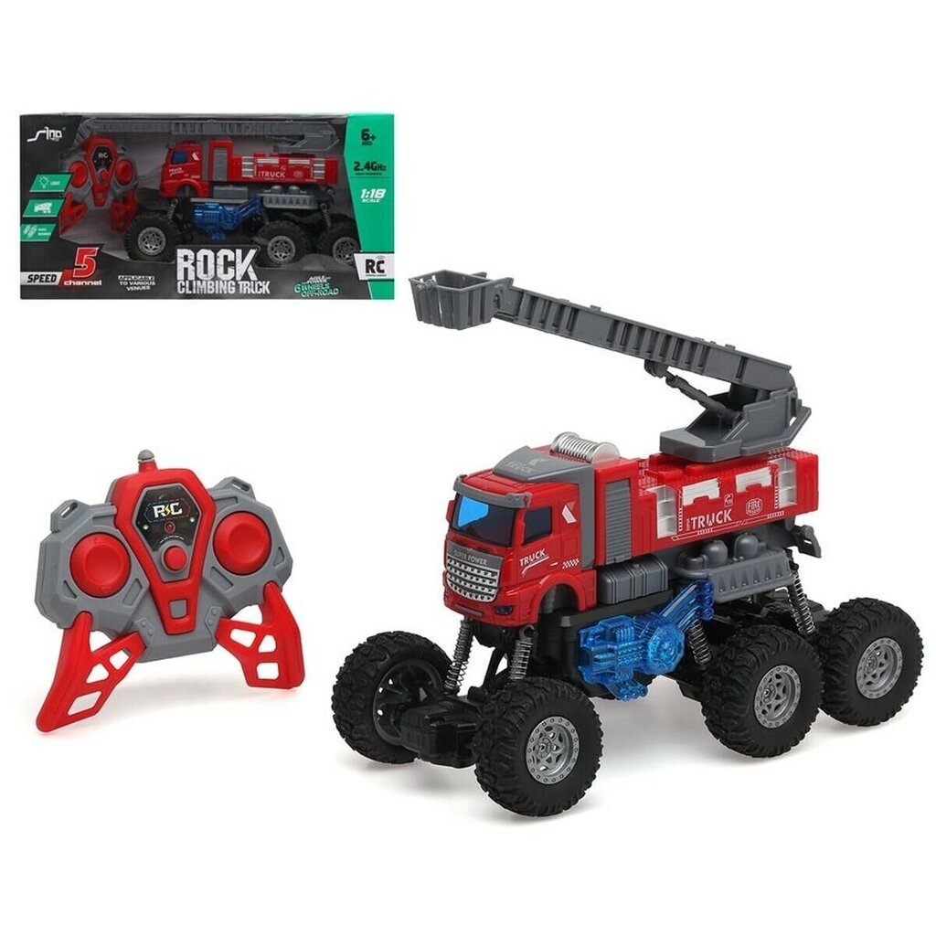 Bigbuy Fun tālvadības kravas automašīna, sarkana cena un informācija | Rotaļlietas zēniem | 220.lv