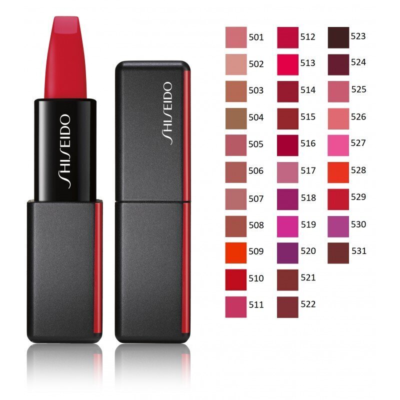 Shiseido Modern Matte Powder lūpu krāsa 509 Flame lūpu krāsa matētam efektam 4 g цена и информация | Lūpu krāsas, balzāmi, spīdumi, vazelīns | 220.lv