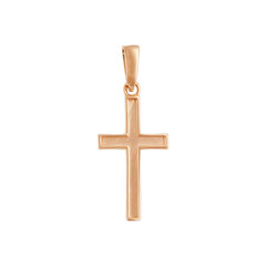 Золотой католический крестик Brasco 58238 58238 цена и информация | Украшения на шею | 220.lv