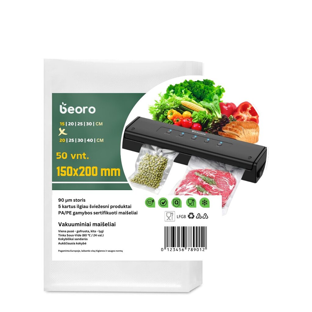 Beoro 15x20 цена и информация | Vakuuma iepakotāji | 220.lv