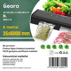 Beoro 25x600 cena un informācija | Vakuuma iepakotāji | 220.lv