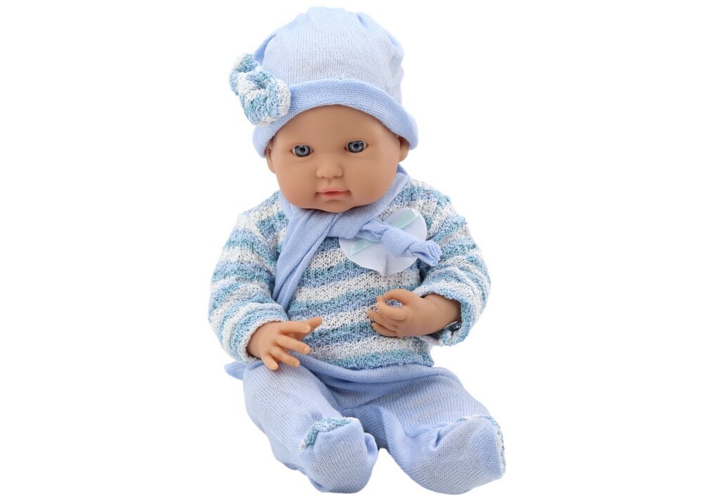 Bērnu lelle ar aksesuāriem Lean Toys, zils, 39 cm x 18 cm x 10,5 cm cena un informācija | Rotaļlietas meitenēm | 220.lv