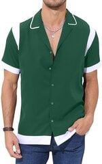 Мужская легкая рубашка Cooleep, зеленая цена и информация | Мужские рубашки | 220.lv