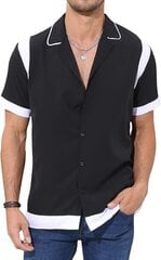 Мужская легкая рубашка с длинным рукавом Cooleep, черная цена и информация | Мужские рубашки | 220.lv