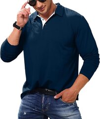 Мужская рубашка-поло Cooleep, синяя цена и информация | Мужские футболки | 220.lv