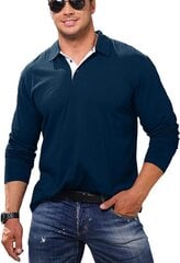 Мужская легкая рубашка с длинным рукавом Cooleep, синяя цена и информация | Мужские футболки | 220.lv