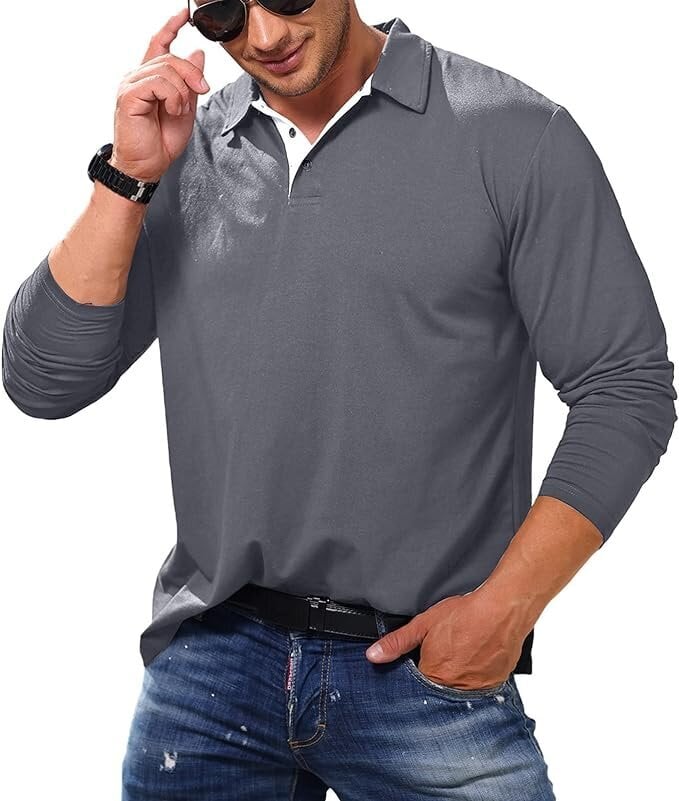 Vīriešu krekls Cooleep, pelēks цена и информация | Vīriešu T-krekli | 220.lv