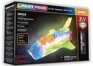 Konstruktors Laser Pegs 3in1 Space, 21 d. cena un informācija | Konstruktori | 220.lv