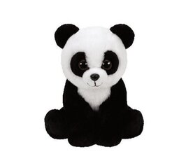 Plīša rotaļlieta TY Beanie Babies panda Baboo, melnbalta, 15 cm cena un informācija | Mīkstās (plīša) rotaļlietas | 220.lv