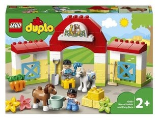 10951 LEGO® DUPLO staļļi, 65 d. cena un informācija | Konstruktori | 220.lv