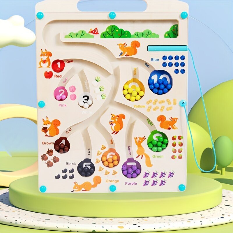 Montessori agrīnas attīstības puzles labirinta rotaļlieta cena un informācija | Attīstošās rotaļlietas | 220.lv