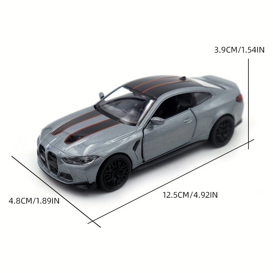 Sporta auto modeļa rotaļu automašīna RMZ BMW M4 CSL 1:36 cena un informācija | Rotaļlietas zēniem | 220.lv