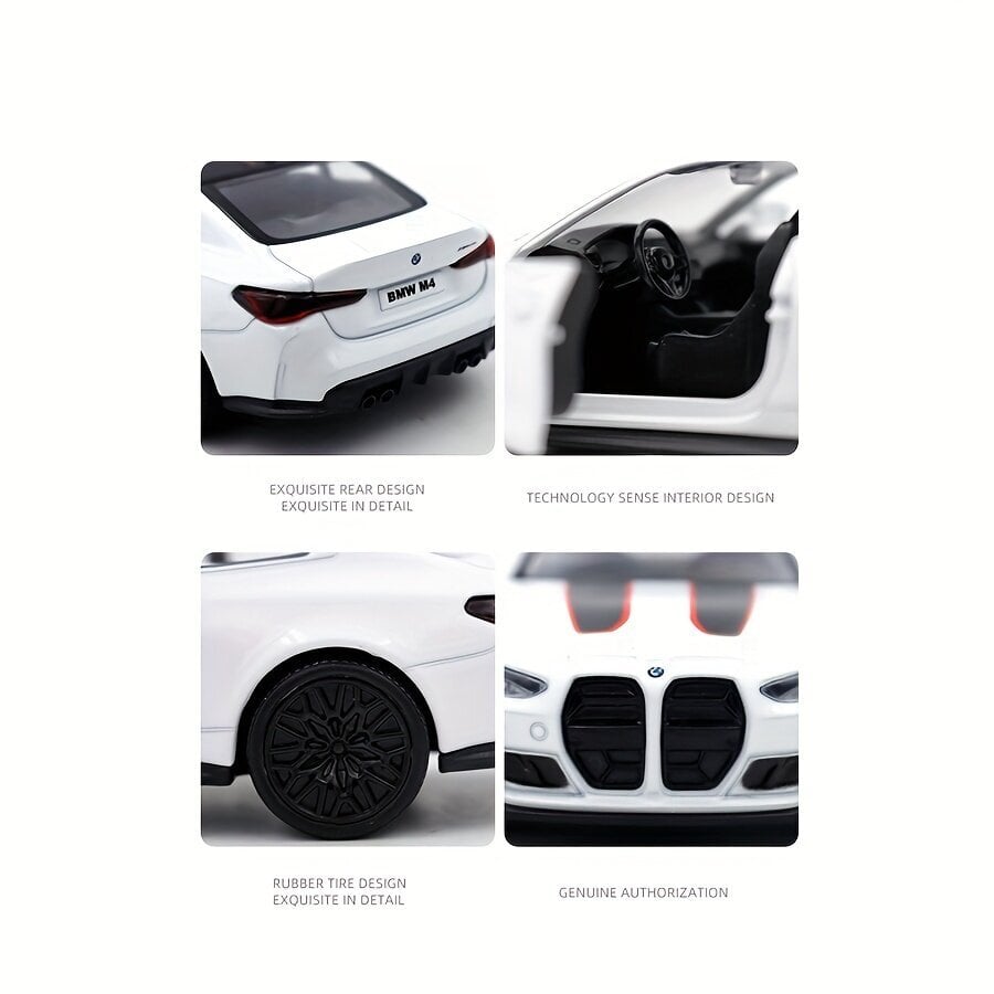 Sporta auto modeļa rotaļu automašīna RMZ BMW M4 CSL 1:36 цена и информация | Rotaļlietas zēniem | 220.lv