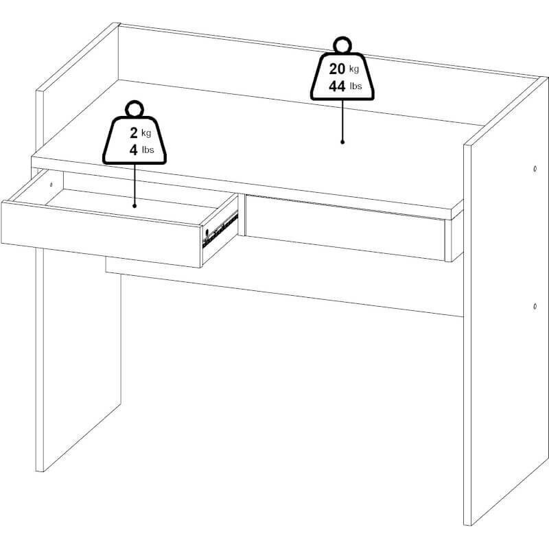 Rakstāmgalds Hickory Function 70493-hl49, brūns цена и информация | Datorgaldi, rakstāmgaldi, biroja galdi | 220.lv