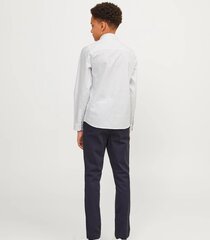 Jack & Jones bērnu krekls 12255180*01, balts/tumši zils 5715510888875 cena un informācija | Zēnu krekli | 220.lv