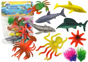 Jūras dzīvnieku figūriņu komplekts, 8 gab. cena un informācija | Rotaļlietas zēniem | 220.lv