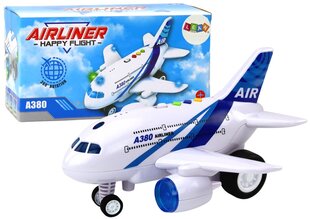 Rotaļlietu pasažieru lidmašīna ar skaņas un gaismas efektiem cena un informācija | Rotaļlietas zēniem | 220.lv