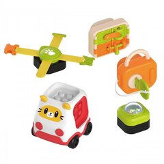 Montessori manipulators auto kaķis Woopie Baby, oranžs cena un informācija | Attīstošās rotaļlietas | 220.lv