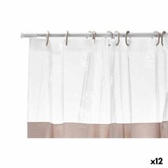 Занавеска для душа 180 x 180 cm Прозрачный Белый Пластик PEVA (12 штук) цена и информация | Аксессуары для ванной комнаты | 220.lv