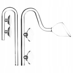 Nattec AQG ieplūdes un izplūdes komplekts, 12/16 mm krūzīte ar filtru cena un informācija | Akvāriji un aprīkojums | 220.lv