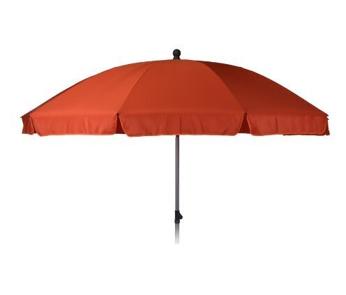 Dārza lietussargs 250 cm, sarkans cena un informācija | Saulessargi, markīzes un statīvi | 220.lv