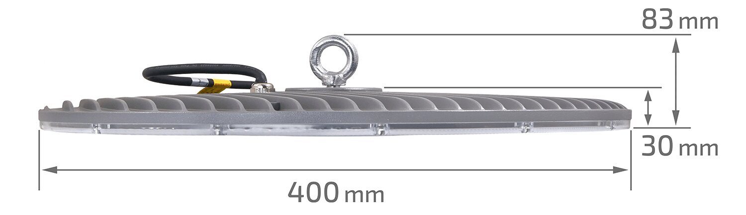 Eco Light rūpnieciskā LED lampa High Bay UFO Premium цена и информация | Iebūvējamās lampas, LED paneļi | 220.lv