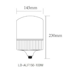 LED spuldze F150, 97W, 11500lm, E27, 4000K, LD-ALF150-100W, GTV цена и информация | Лампочки | 220.lv