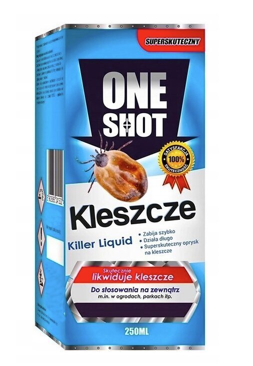 One Shot šķidrums pret ērcēm 0,3 kg, 250 ml cena un informācija | Līdzekļi pret odiem un ērcēm | 220.lv