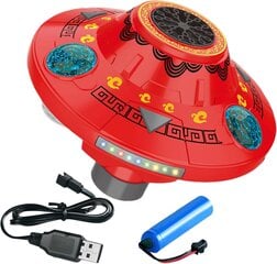 Ziepju burbuļu aparāts UFO, sarkans cena un informācija | Ūdens, smilšu un pludmales rotaļlietas | 220.lv