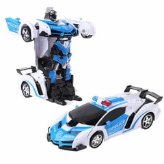 Robots policijas mašīna ar tālvadības pulti, zils cena un informācija | Rotaļlietas zēniem | 220.lv