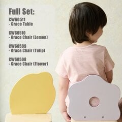 Koka bērnu krēsls Grace Flower Classic World, violets cena un informācija | Bērnu rotaļu laukumi, mājiņas | 220.lv
