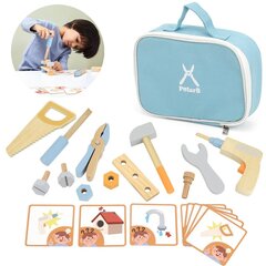 Набор деревянных инструментов для детей "Маленький мастер", VIGA PolarB цена и информация | Игрушки для мальчиков | 220.lv