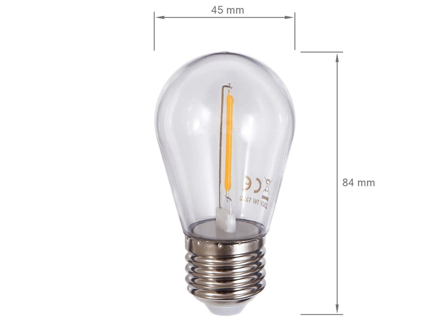 LED spuldze, E27, 2700K, 5 gab. cena un informācija | Spuldzes | 220.lv