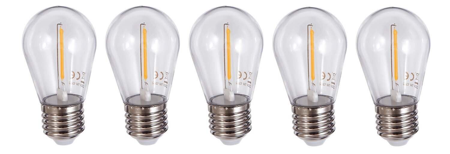 LED spuldze, E27, 2700K, 5 gab. cena un informācija | Spuldzes | 220.lv