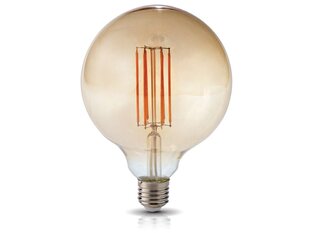 Светодиодная лампа E27 7W G125 Filament Retro Amber - теплый белый (2700K) цена и информация | Лампочки | 220.lv