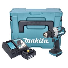 Makita DDF 489 RG1J akumulatora urbjmašīna/grieznis 18 V 73 Nm + 1x akumulators 6,0 Ah + lādētājs + Makpac cena un informācija | Skrūvgrieži, urbjmašīnas | 220.lv