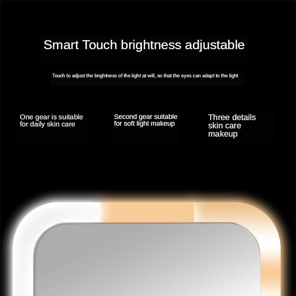 LED grima spogulis Tech Zone 17,5 x 11,5 cm цена и информация | Kosmētikas somas, spoguļi | 220.lv