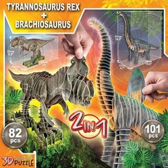 3D mīkla Educa Dinosaurs, 183 d. cena un informācija | Puzles, 3D puzles | 220.lv