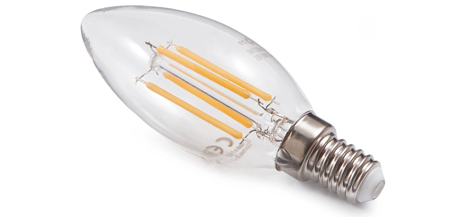 LED spuldze Eco-Light Filament, E14, 2700K, 1 gab. cena un informācija | Spuldzes | 220.lv