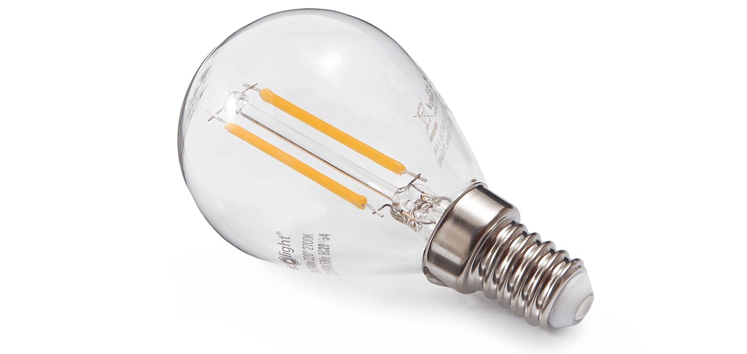 LED spuldze Eco-Light Filament E14, 2700K, 1 gab. cena un informācija | Spuldzes | 220.lv