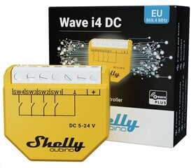 Digitālais ievades kontrolieris Wifi Shelly Qubino Wave i4 DC cena un informācija | Drošības sistēmas, kontrolieri | 220.lv