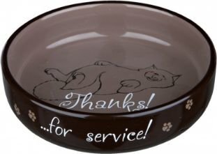Keramikas bļoda kaķiem ar īsu purnu Trixie, 0,3 l cena un informācija | Bļodas, kastes pārtikas | 220.lv