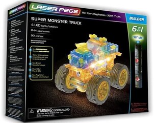 Конструктор Laser Pegs Super Monster Truck 6-в-1 61010, 90 деталей цена и информация | Kонструкторы | 220.lv