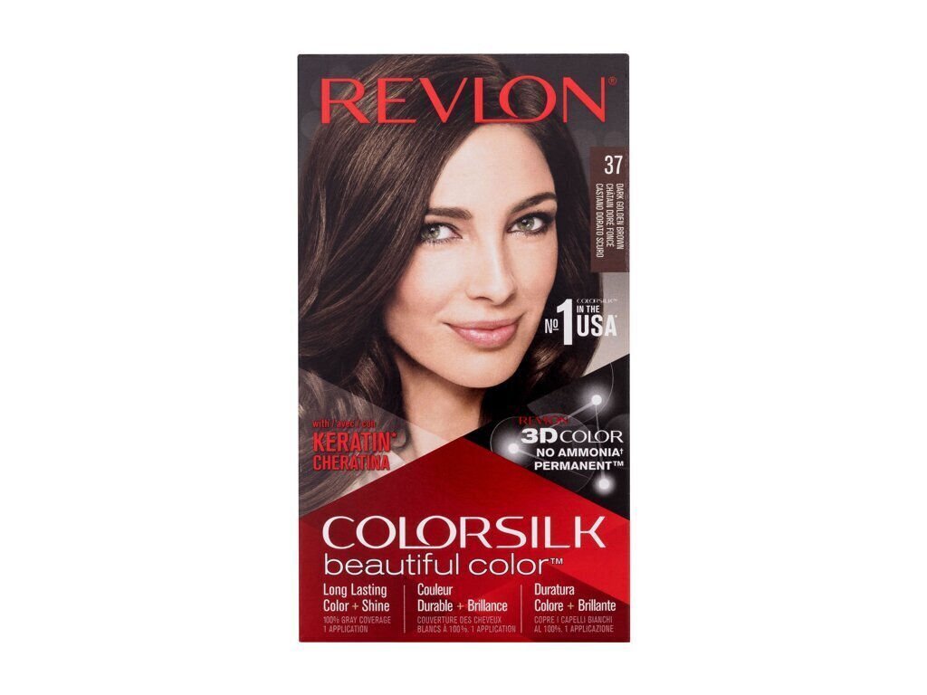 Matu krāsa Revlon Colorsilk Beautiful Color, 37 Dark Golden Brown, 1 gab. цена и информация | Matu krāsas | 220.lv