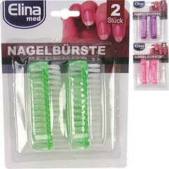 Nagu birstīte Elina Med Nail Cleanning Brush, 2 gab. цена и информация | Средства для маникюра и педикюра | 220.lv