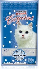 Силиконовый наполнитель для кошачьего туалета Super Benek Crystal Naturalny, 3.8 л цена и информация | Наполнители для туалета | 220.lv