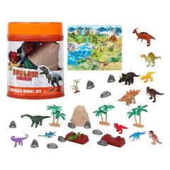 Dinozauru komplekts, 23 x 20 cm, 30 gab cena un informācija | Rotaļlietas zēniem | 220.lv