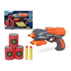 Пистолет с дротиками Soft Серый Оранжевый 112956 цена и информация | Конструктор автомобилей игрушки для мальчиков | 220.lv