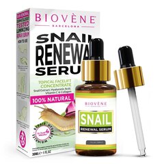 Sejas serums Biovene Snail Renewal Serum, 30 ml цена и информация | Сыворотки для лица, масла | 220.lv