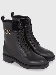 Calvin Klein zābaki sievietēm Rubber Sole Combat 573152066, melni цена и информация | Женские сапоги | 220.lv